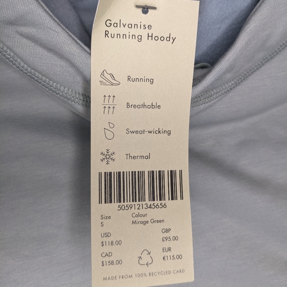 Sweaty Betty Galvanise Running Hoodie Various Sizes New With Tags - Picture 2 of 7